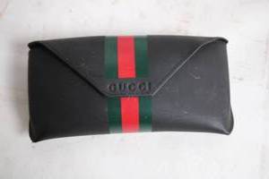 lot 161 image: Gucci Black Sunglasses Case with Signature Stripe