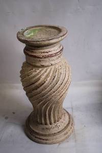 lot 166 image: Vintage Textured Pillar Candle Holder