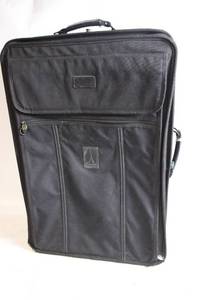 lot 169 image: Travelpro Black Fabric Rolling Luggage Case