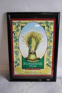 lot 195 image: Framed New Belgium Brewing Sunshine Wheat Beer Poster
