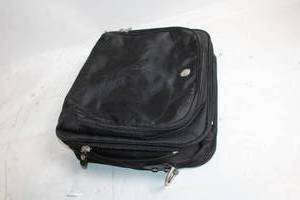 lot 216 image: Black Nylon Briefcase with Multiple Zippered Compartments