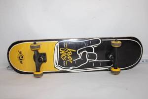 lot 223 image: Used Kryptonics Skateboard with Yellow Graphics