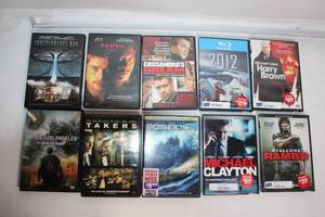 lot 225 image: Collection of 10 Pre-Owned DVDs and Blu-ray Movies