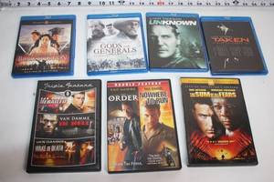 lot 226 image: Collection of 7 Action and Drama DVDs Including Van Damme and Liam Neeson