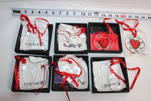 lot A-239 image: Collection of Orrefors Crystal Ornaments and Original Boxes