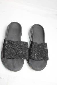 lot 255 image: Pair of Womens Glitter Sandals with Black Sole