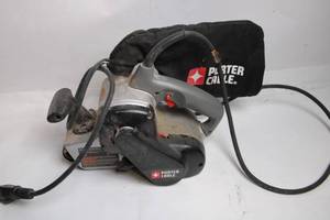 lot 278 image: Porter Cable Belt Sander with Dust Bag