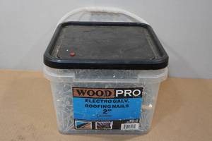 lot 121 image: Wood Pro Electro 2 Galvanized Roofing Nails