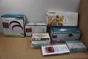 lot 124 image: Assorted Household Items - Lighting, Faucets, Vents