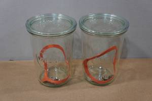 lot 149 image: 2 Weck 34L Mold Canning Jars