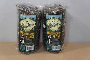lot 178 image: 2 Mr Bird Woodpecker Feast 1.14lb Cylinders