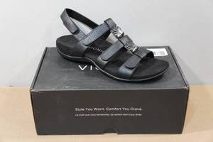 lot 196 image: Vionic Amber Womens Orthotic Sandals - Size 10, Black