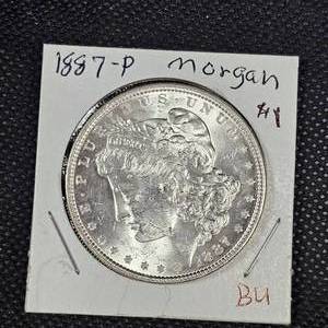 lot 19 image: 1887-P Morgan $1 BU