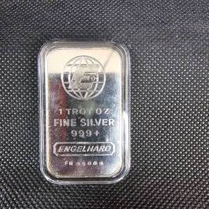 lot 34 image: Engelhard 1oz Silver Ingot