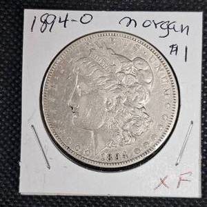 lot 62 image: 1894-O Morgan $1 XF