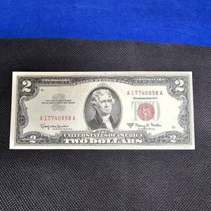 lot 84 image: 1963A $2 Red Note