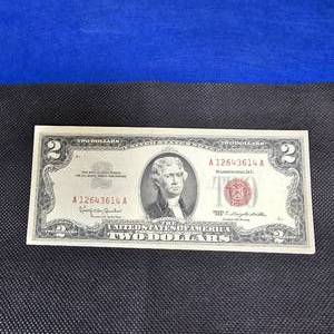 lot 85 image: 1953 $2 Red Note