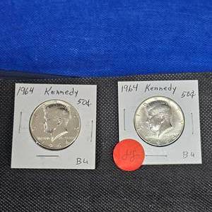 lot 88 image: 1964.64 Kennedys 50c BU, Nice