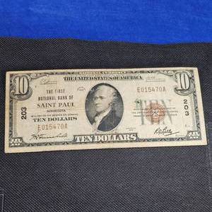 lot 97 image: 1929 $10 National St Paul Note