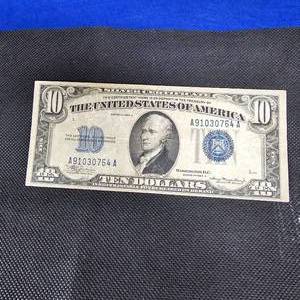 lot 103 image: 1934A $10 Silver Certificate Note