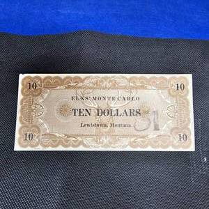 lot 112 image: $10 Elks Monte Carlo, Montana Obsolete Certificate