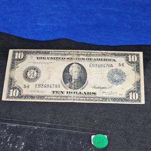 lot 121 image: 1914 $10 FRN Large Note