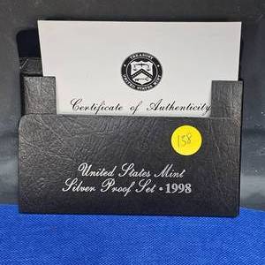 lot 138 image: 1998 Mint Silver Proof Set