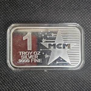 lot 147 image: 1 oz MCM Silver Ingot