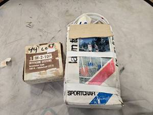 lot 21 image: Lot of 2 items Sportcraft Lawn Toss (USED) and Intercon Syatem 100FT Twisted Installation Cable (New)