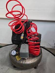 lot 22 image: Campbell Rausfled Professional Air Compressor  with 34 Horsepower (USED, Works)