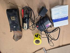 lot 40 image: Lot of one hand tool, rotating Atenna and a home water Quality Test Kit See pictures