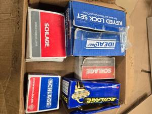 lot 44 image: Lot of 5 boxes of Brand-New Locks and Hardware (New)