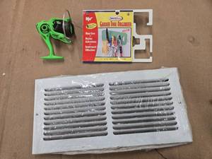 lot 67 image: Lot of a fishing equipment, a garden Too Organizer and see pictures