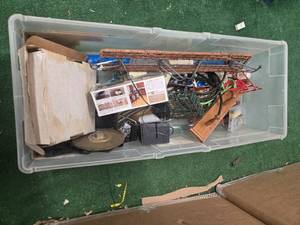 lot 70 image: Lots of hand Tools, hardware stuff plus the totecontaing it is in
