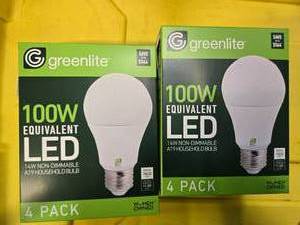 lot 83 image: Lot of 8 Greenlit LED Light Bulbs (100-Watt Equivalent )
