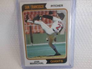 lot 16 image: 1974 Topps Juan Marichal Card...