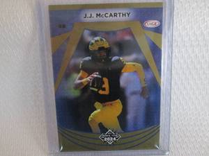 lot 24 image: 2024 Sage J.J. McCarthy Rookie Card...