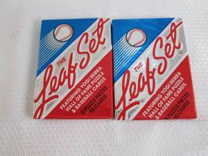 lot 34 image: 2-1990 Leaf Series 2 Baseball Pack...