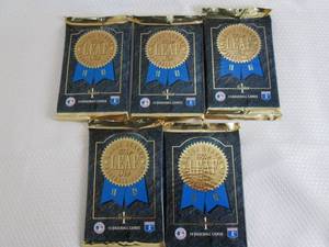 lot 51 image: 5 1993 Leaf Series 1 Baseball Packs...