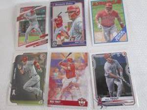 lot 56 image: Mike Trout Insert & Base Cards...