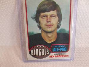 lot 63 image: 1976 Topps Ken Anderson Card...