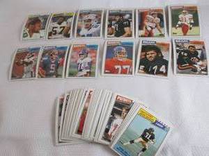 lot 64 image: 1987 Assorted Topps Football Cards...