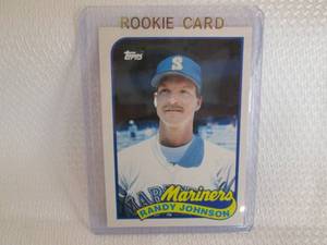 lot 73 image: 1989 Topps Randy Johnson Rookie Car...