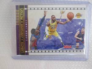 lot 85 image: 2021-22 Hoops LeBron James Light Ca...