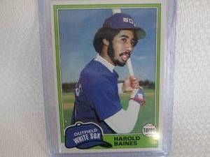 lot 98 image: 1981 Topps Harold Baines Rookie Car...