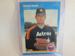 lot 137 image: 1987 Fleer Nolan Ryan Card...