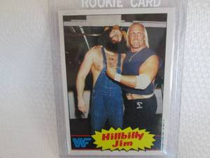 lot 140 image: 1985 Topps Hulk Hogan  Hillbilly J...