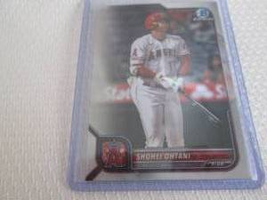 lot 152 image: 2022 Bowman Chrome Shohei Ohtani Ca...