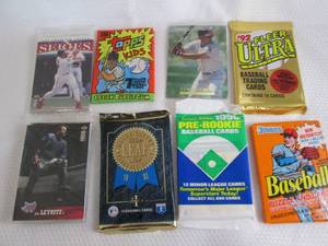 lot 157 image: 8-Assorted Baseball Packs...
