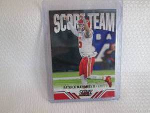 lot 160 image: 2021 Score Patrick Mahomes Score Te...